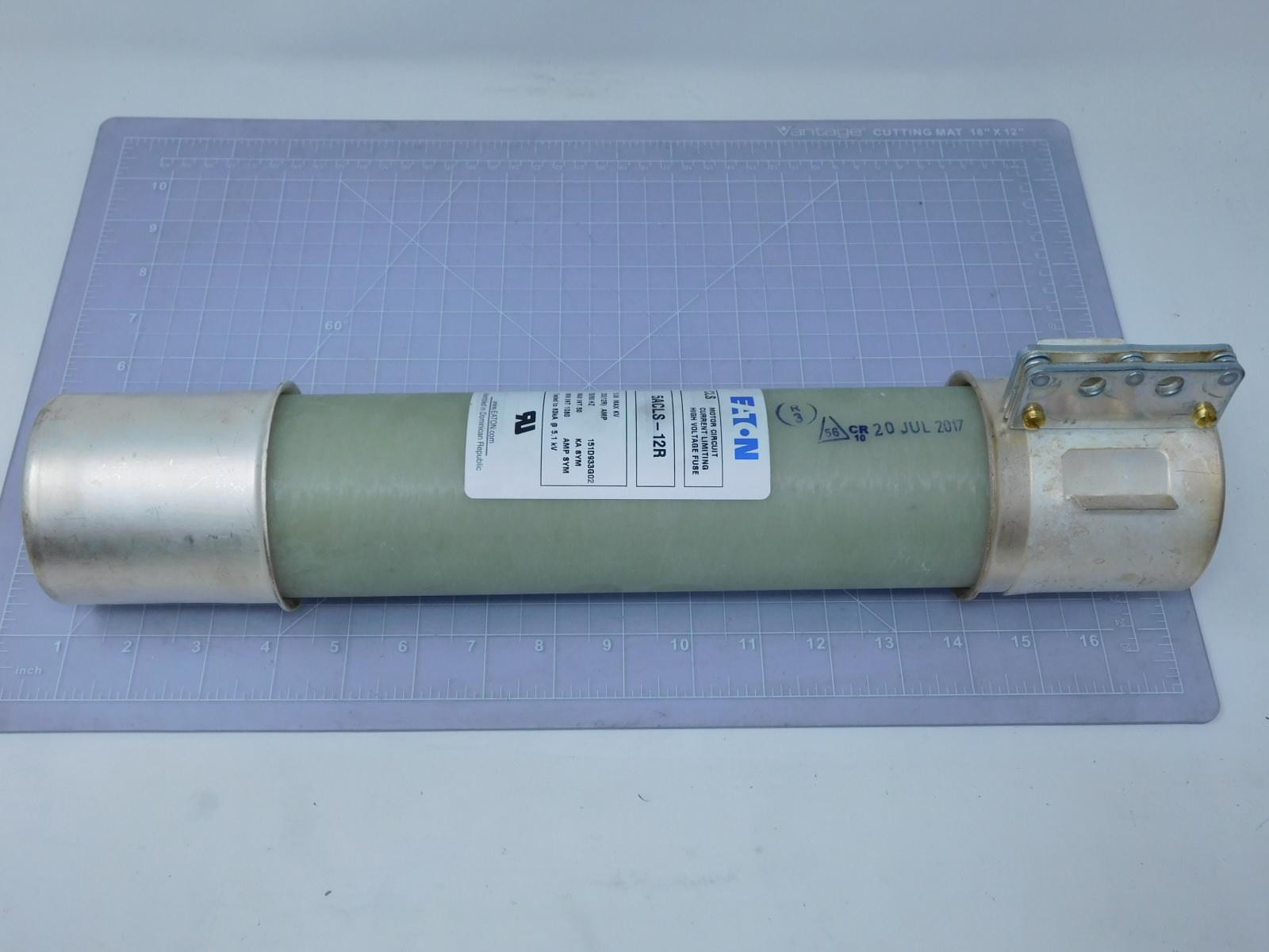 Eaton #5ACLS-12R, Motor Circuit Current Limiting High Voltage Fuse, 5.08 KV Max, Single Barrel, NEW - Image 2