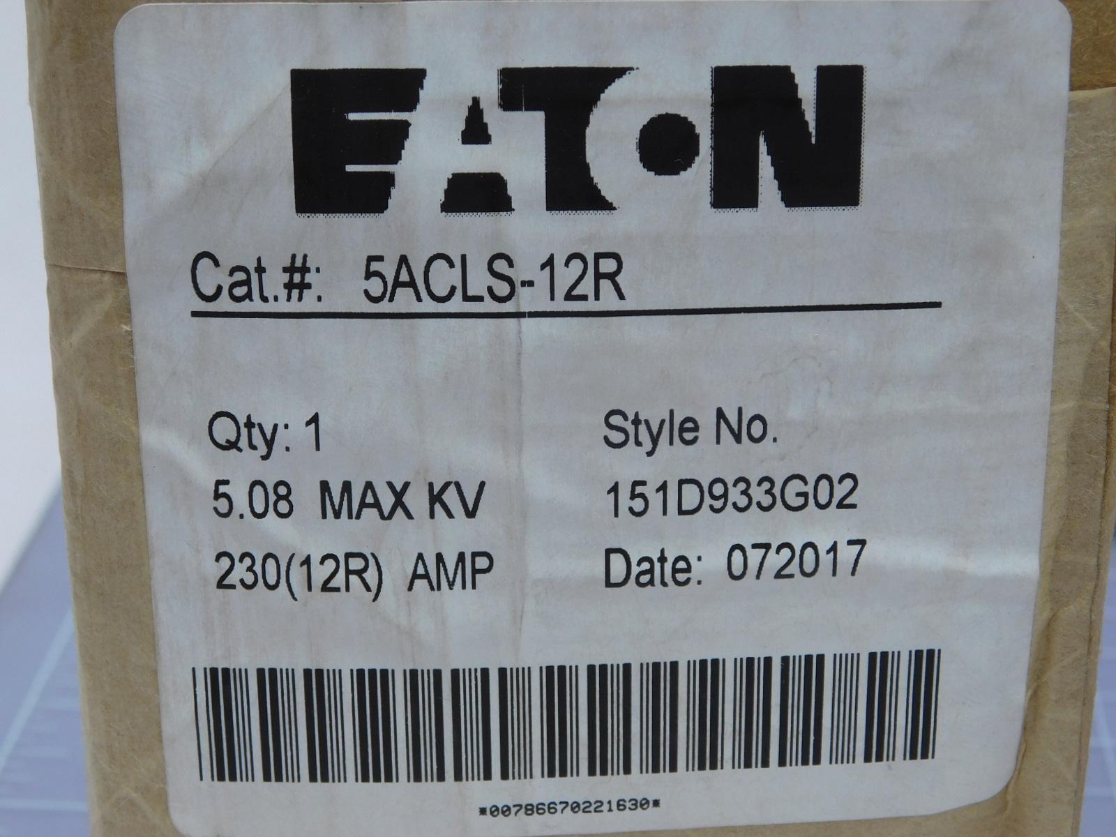 Eaton #5ACLS-12R, Motor Circuit Current Limiting High Voltage Fuse, 5.08 KV Max, Single Barrel, NEW - Image 8
