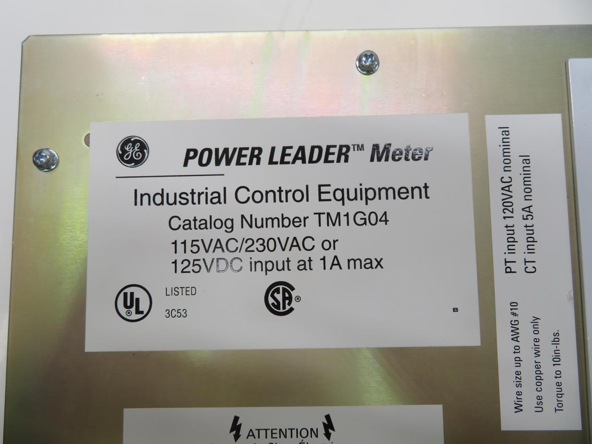 General Electric #TM1G04, Power Leader Power Panel Meter - Image 5