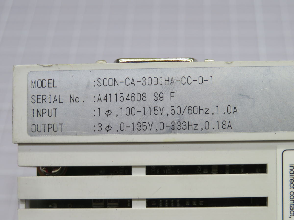 0.03 KW IAI #SCON-CA-30DIHA-CC-0-1, Linear Servo Actuator Position Controller - Image 4