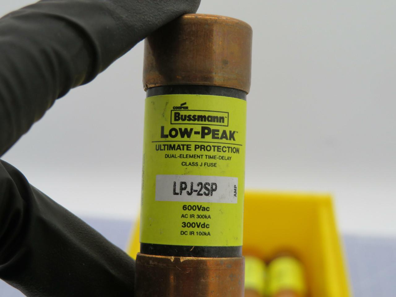 Bussmann #LPJ-2SP, Low-Peak Class J Fuse, 2 Amp, 600 VAC, 300 VDC, LOT of 21 - Image 5
