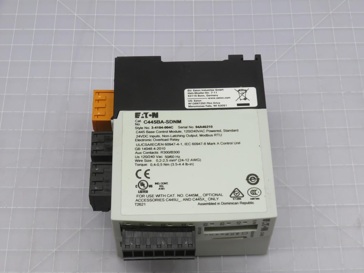 Eaton #C445BA-SDNM, Electronic Overload Relay - Image 5