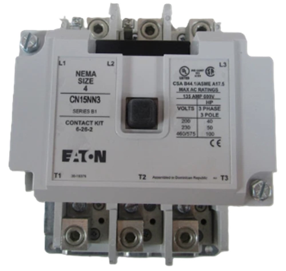 135 Amp, Eaton #CN15NN3C, Freedom Contactor, NEMA Size 4, 480/440 Volts, NEW - Image 1