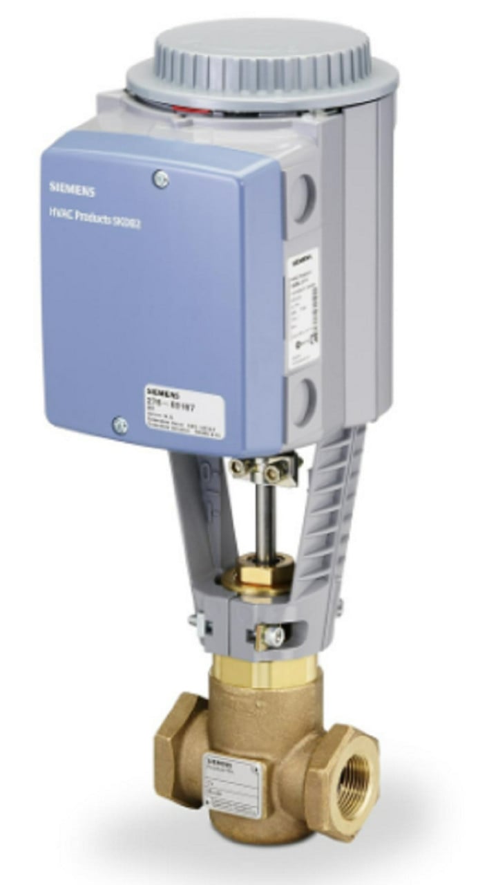 Siemens #274-03132, 2-Way 1-1/4" Flowrite Valve With Actuator, Cv 16, NC, NEW - Image 1