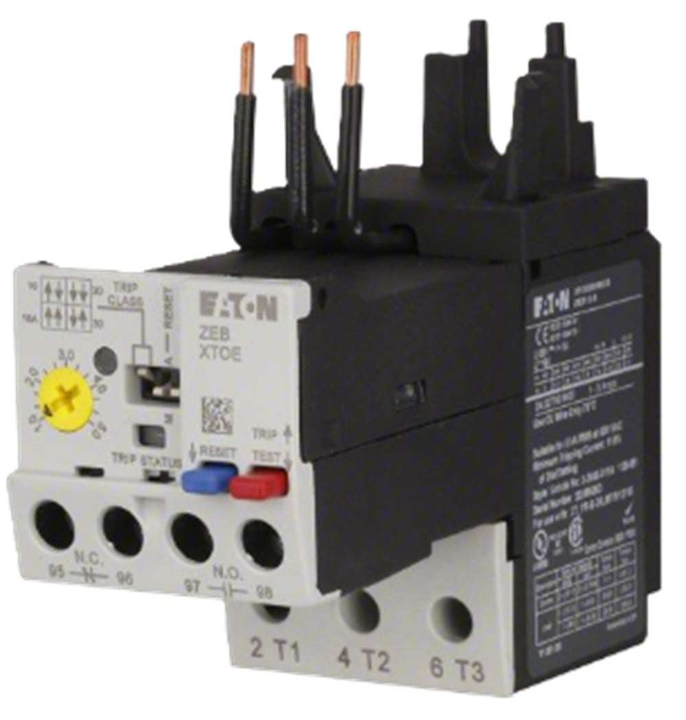Eaton #XTOE1P6CGS, IEC Electronic Overload Relay, 0.33-1.65A, NEW - Image 1