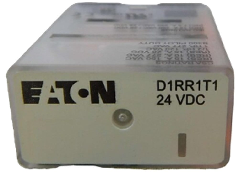 Eaton #D1RR1T1, General Purpose Relay, 24 Volts DC Coil, SPDT, 15A, NEW - Image 1