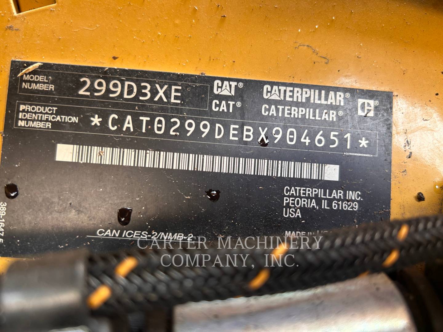 Cat 299D3XE, Skid Steer Loader, 762 hours, S/N: BX904651, 2022 - Image 6