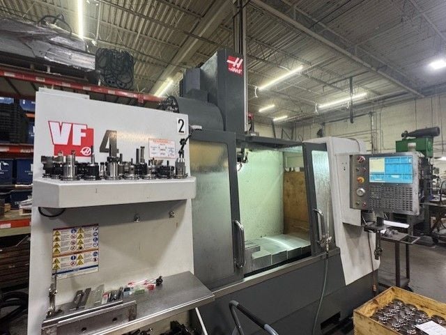 Haas #VF-4, CNC vertical machining center, 20 automatic tool changer, 50" X, 20" Y, 25" Z, 8100 RPM, #40, 30 - Image 1