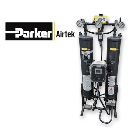 40 cfm, Parker Airtek #TW40BN14NNN, compressed air heatless desiccant dryer, 150 PSI, -40&deg;F dewpoint, 2" - Image 1