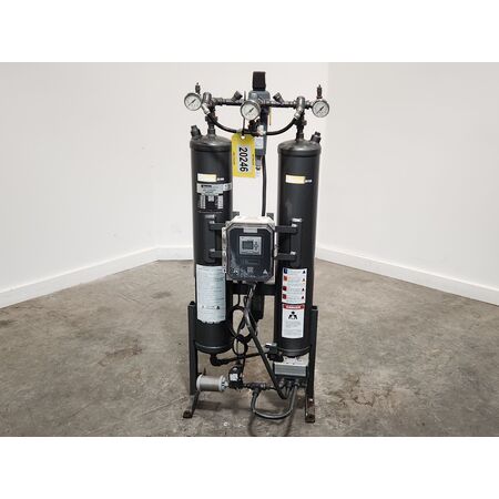 40 cfm, Parker Airtek #TW40BN14NNN, compressed air heatless desiccant dryer, 150 PSI, -40&deg;F dewpoint, 2" - Image 2