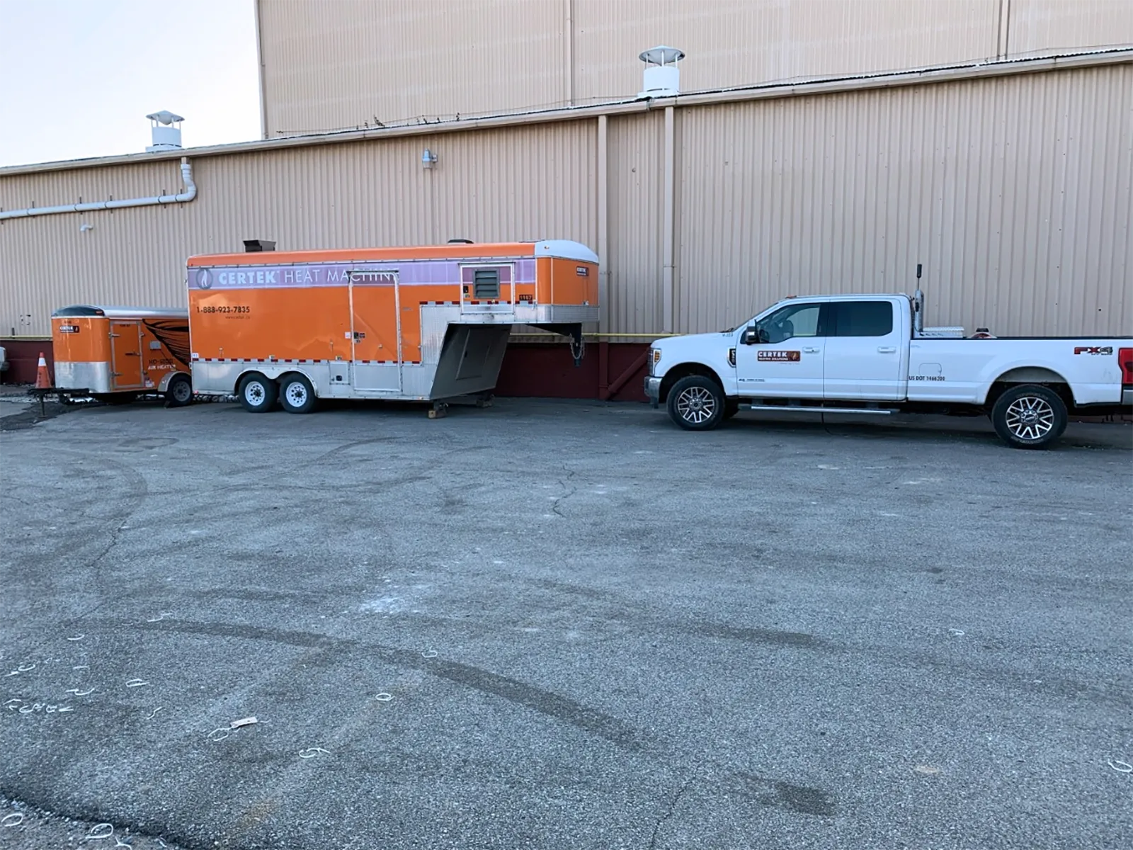 Certek #Kodiak-1.2-Internal-HX, hydronic heater, 1900000 BTU/hr, 6000 CFM, Buderus boiler, Riello R38 burner - Image 2