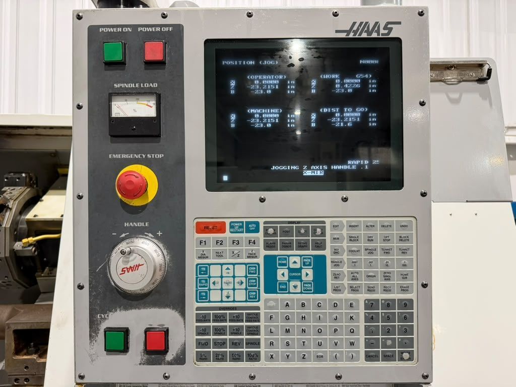 Haas #SL-30T, CNC turning center, 21" swing, 34" turning length, 3" bar, 3400 RPM, 30 HP, 12 station, 10" - Image 4