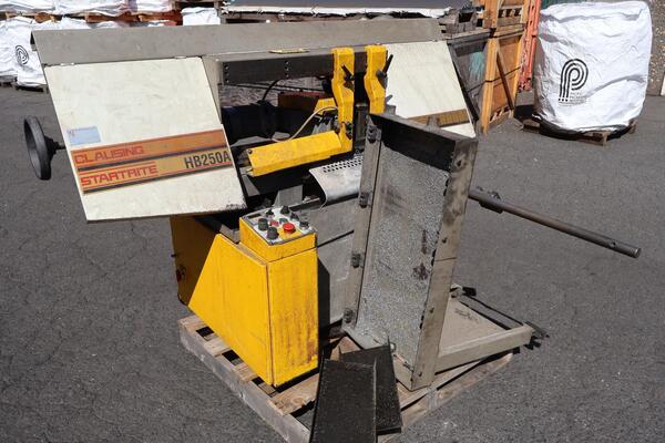5" x 18-3/8" Clausing Startrite #HB250A, semi-automatic horizontal bandsaw, 10" round, 1" x 126" blade, 300 - Image 5