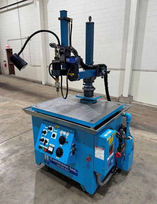 Cammann #C-27SQSS, 15 KVA, 1-1/2" one-cut tap capacity, 4-Axis, 360° rotation, 2002 - Image 1