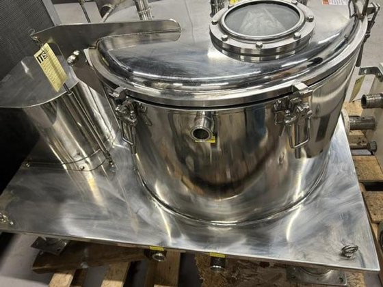 12" x 24" Stainless Steel Basket Centrifuge, 89 L basket volume, 3 KW motor, slurry filtration, dewatering - Image 4