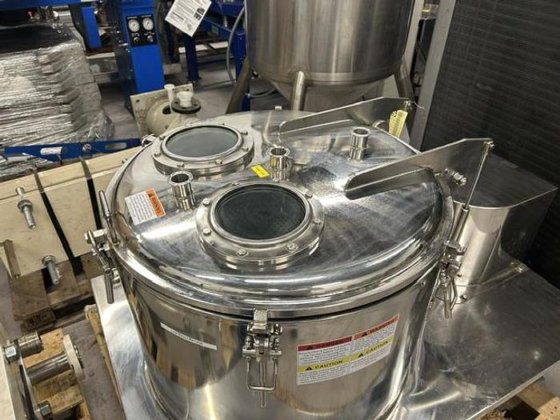 12" x 24" Stainless Steel Basket Centrifuge, 89 L basket volume, 3 KW motor, slurry filtration, dewatering - Image 5