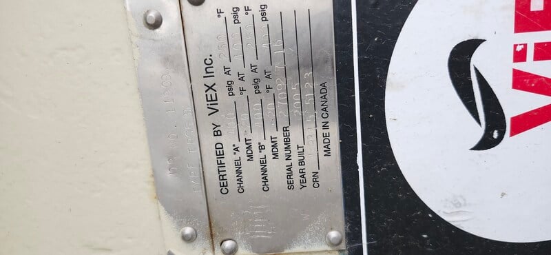 8 sq.ft., 400 psi, ViEX #TPS530, plate heat exchanger, 5.3' L x 1.7' width, sweet, 2005 - Image 8