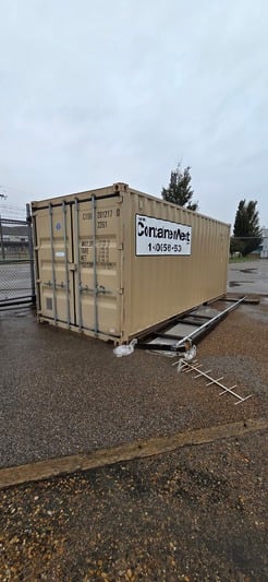 20' x 8' Container Westinghouse, Seacan Storage Building, skidded, 2012 - Image 1