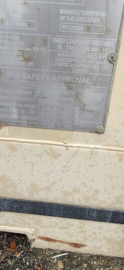 20' x 8' Container Westinghouse, Seacan Storage Building, skidded, 2012 - Image 3