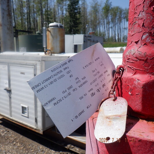 12.8" x 20' Acme Welding and Supply, sour horizontal sand separator, 2-phase, 2900 psi, 120°F max. temp. - Image 2