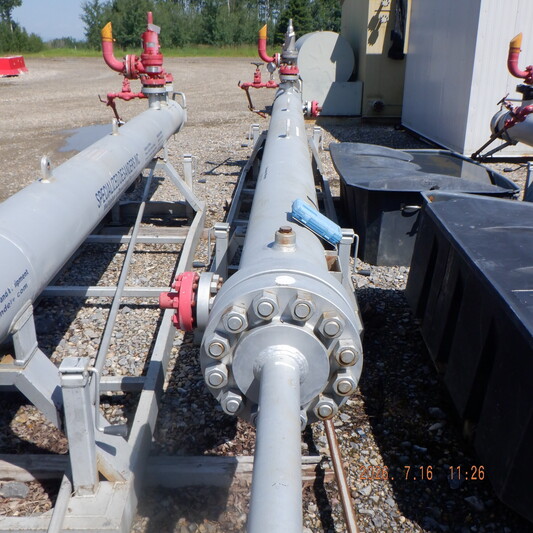 12.8" x 20' Acme Welding and Supply, sour horizontal sand separator, 2-phase, 2900 psi, 120°F max. temp. - Image 3