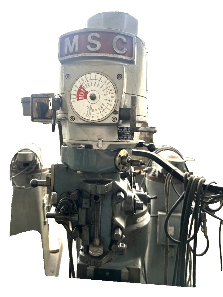 MSC, Vertical Milling Machine, 42" table, 3 HP, variable speed, 230 V., 3PH - Image 2