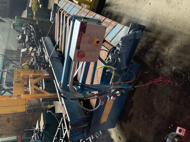3/16" x 10' Wysong #1010, mechanical power squaring shear, w/ conveyor - Image 3