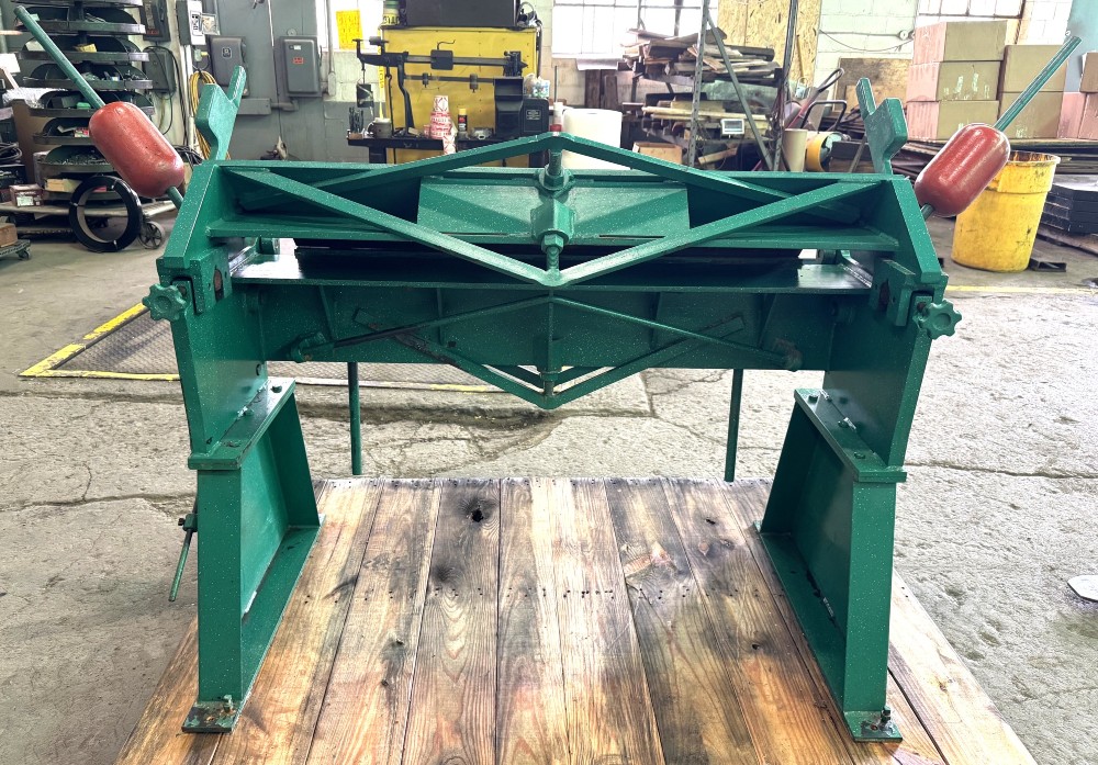 12 gauge x 4' Tennsmith #HBU48-12, Box & Pan Brake, Floor Model, Complete Set Of Fingers - Image 4