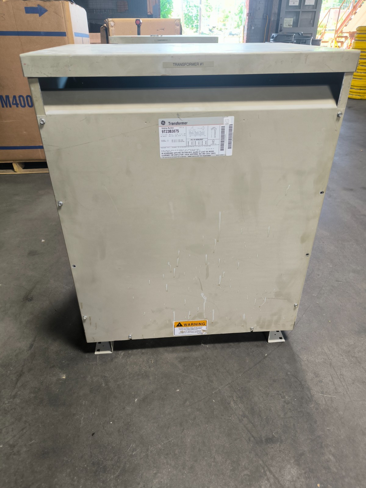 112.5 KVA 480 Primary, 208/120 Secondary, General Electric #9T23B3875, Transformer, 3 phase - Image 7