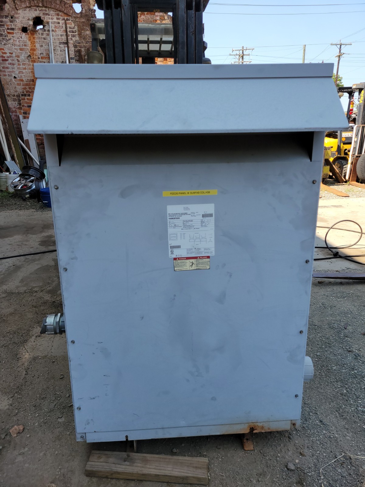 300 KVA 480 Delta Primary, 208Y/120 Secondary, Eaton #V48M28T33EE, Dry Type Transformer, 3 phase, 3R - Image 8