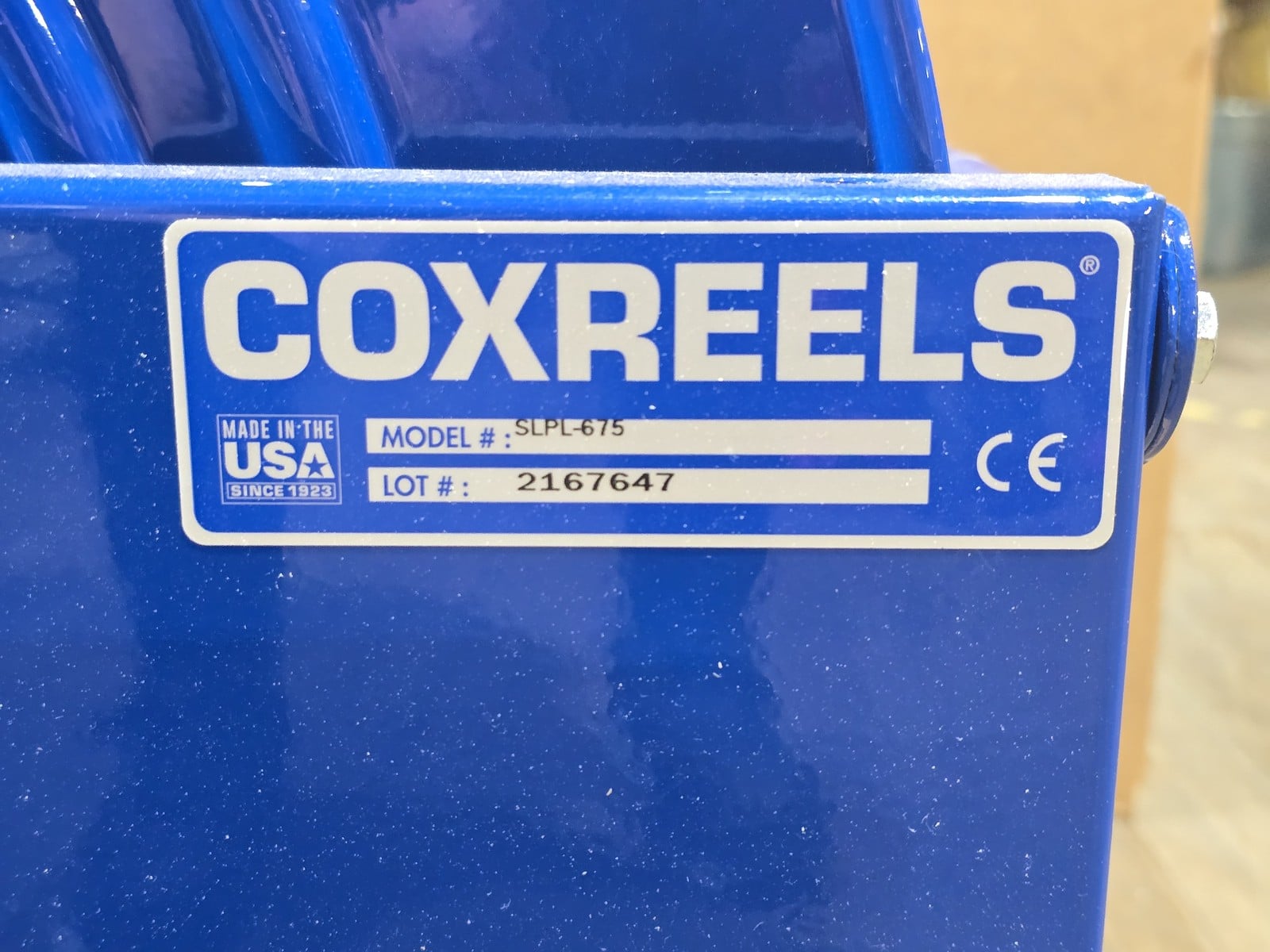 CoxReels #SLPL-675, High Capacity Fuel Hose Reel Only, 1" x 75', Spring Rewind, new - Image 4