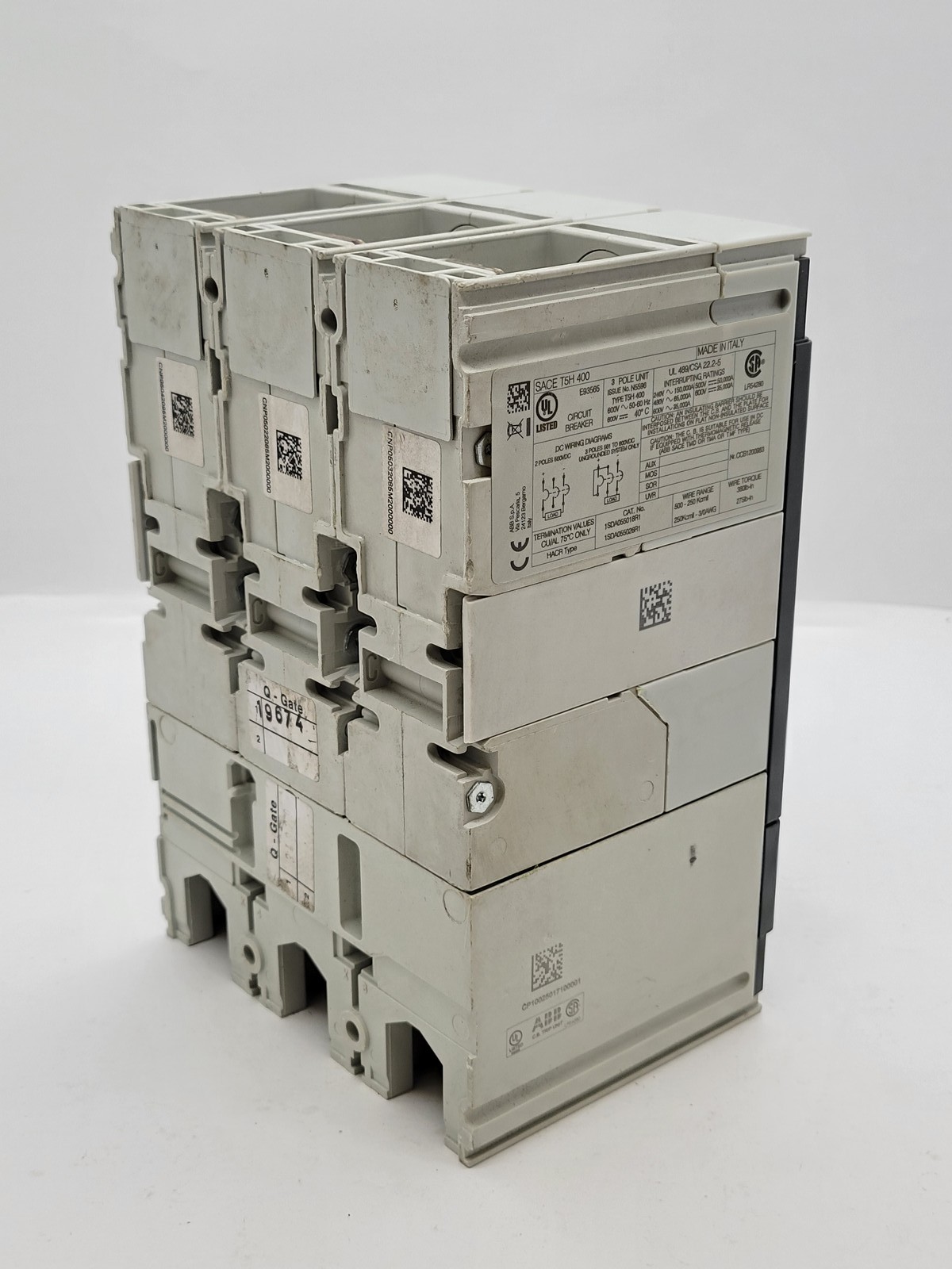 300 Amps, ABB #T5H300BW, SACE Tmax Circuit Breaker, 3P, 600 Volts, 65KA, T5H400, PR221DS Fixed-Version - Image 10