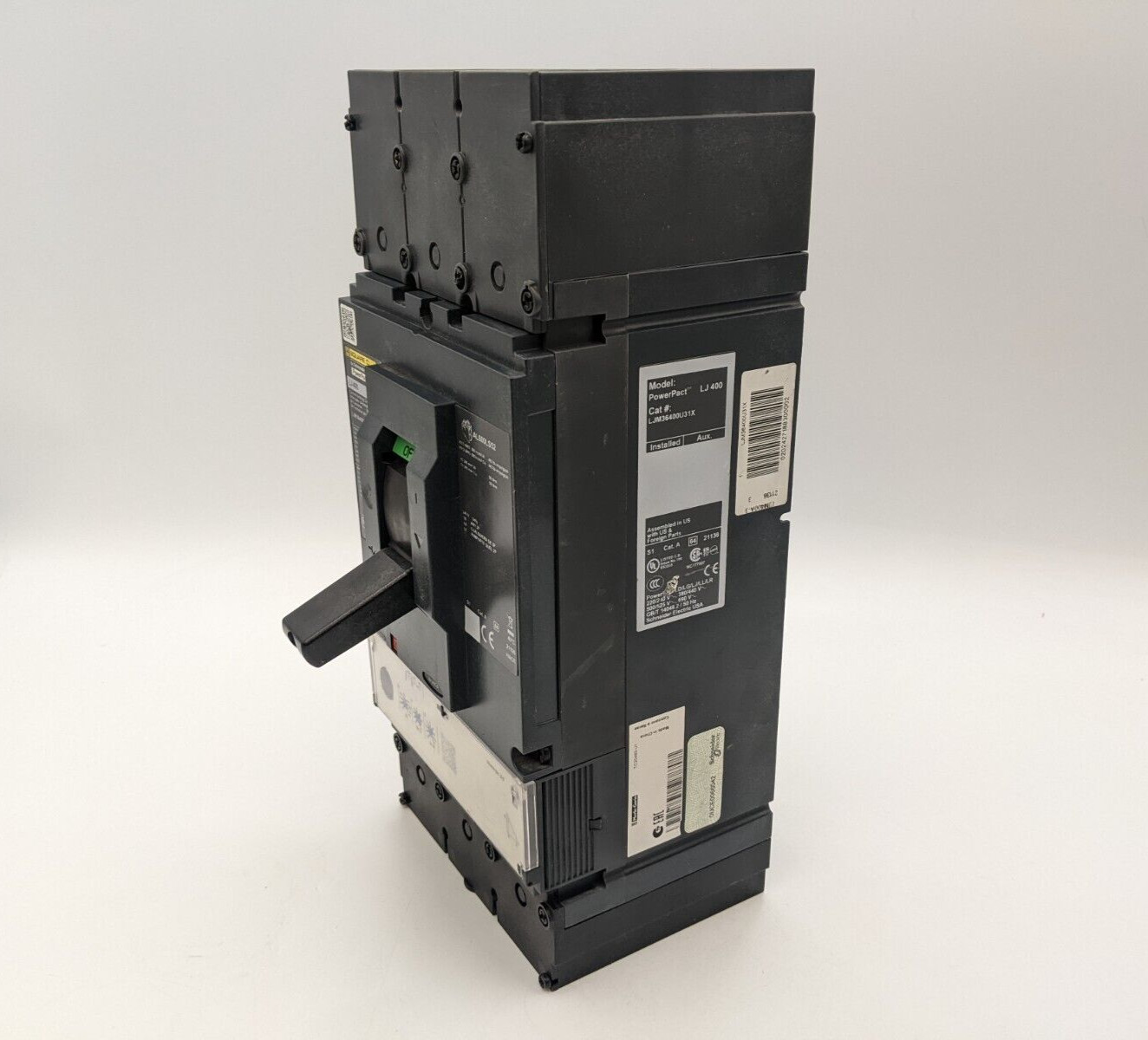 400 Amps, Square D #LJM36400U31X, PowerPact Circuit Breaker, 3P, 600 Volts, Micrologic 3.3 Trip - Image 6