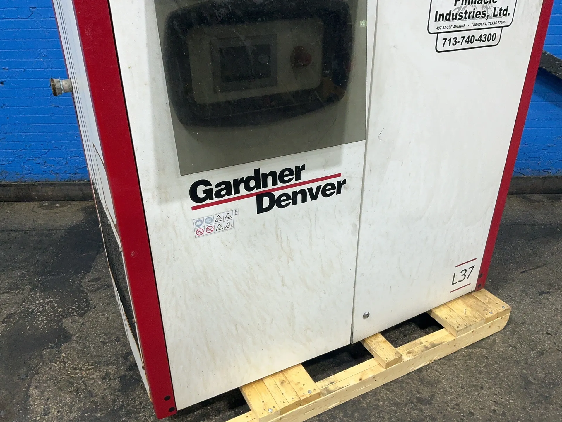 130 PSIG, Gardner Denver #L30-45E, Rotary Screw Air Compressor, 50 HP, 3600 RPM, 75 A, 460 V., 2020 - Image 3