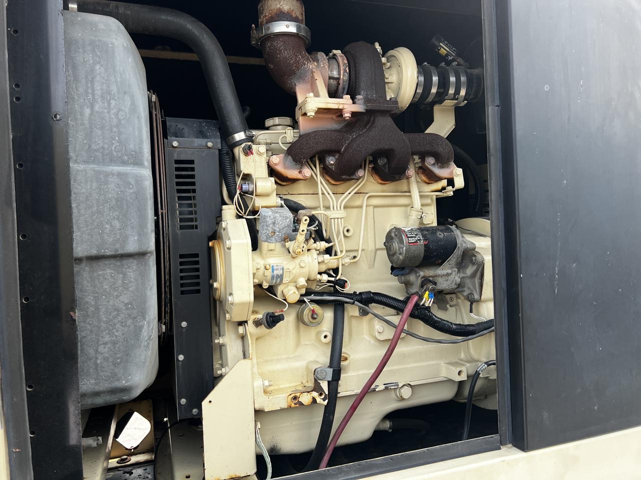60 KW Kohler, generator set, sound attenuated enclosure, base fuel, 4.5 liter John Deere engine, 584 hours - Image 6