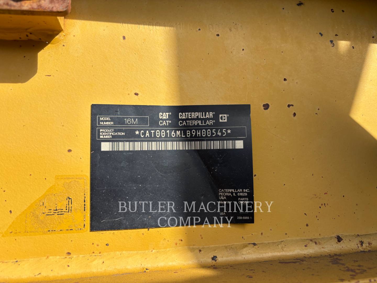 Caterpillar 16M, Motor Grader, 76744 hours, S/N: B9H00545, 2009 - Image 6