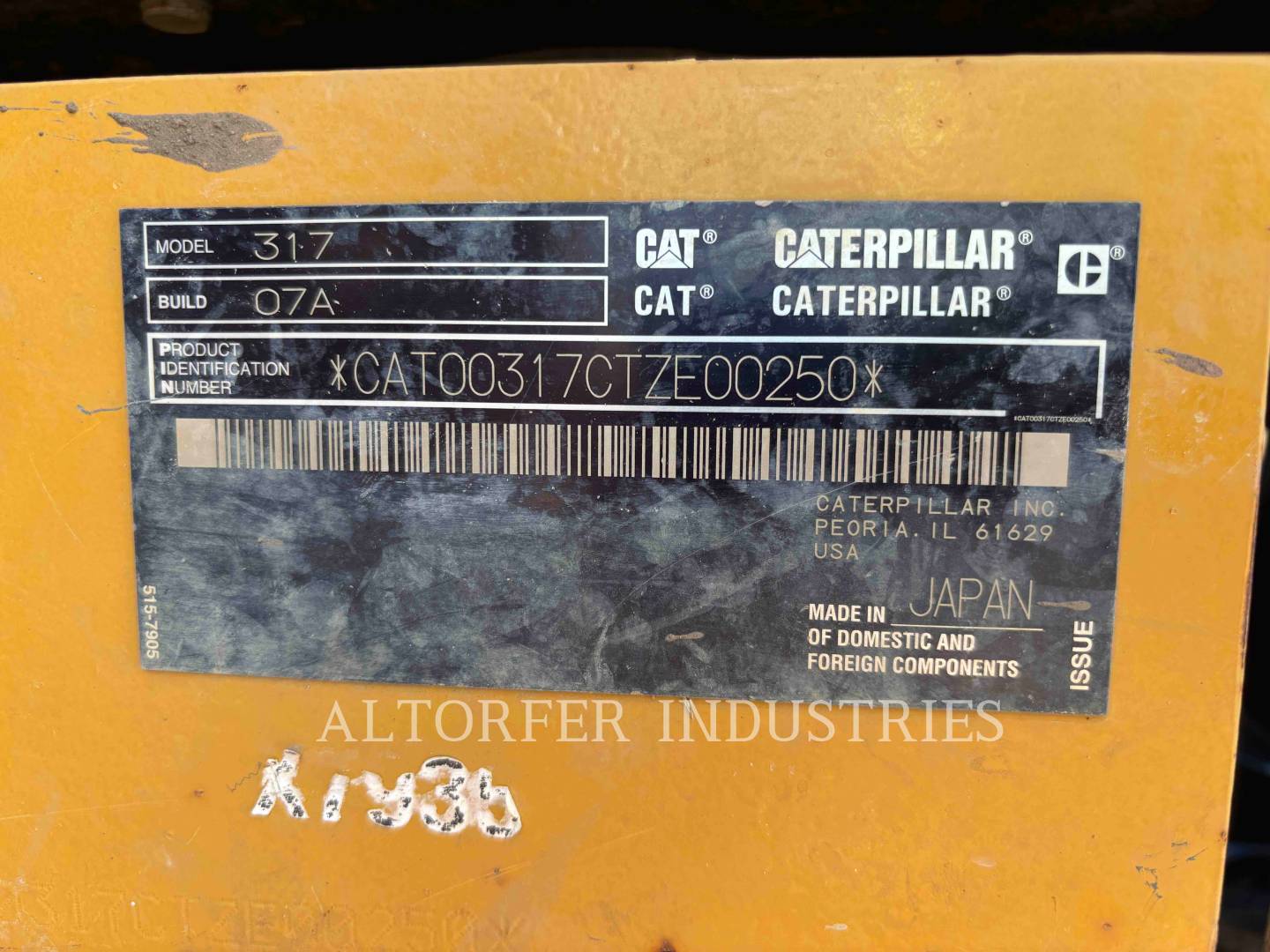 Caterpillar 317-07, 7311 hours, S/N: TZE00250, 2021 - Image 6