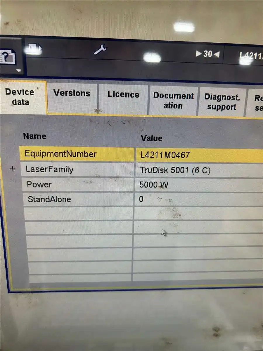 Trumpf #TruLaser-5030 (L56), 5000 ewatt CNC fiber laser, Siemens Sinumerik Control, Trumpf Liftmaster, 2014 - Image 6