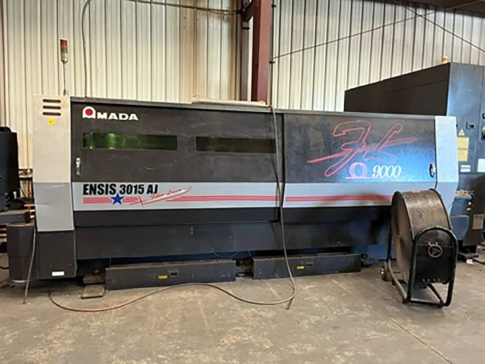Amada #Ensis-3015-AJ, fiber laser, 9000 watt, 121" X, 61" Y, 3.93" Z, AMNC 3i Control, dual pallet shuttle - Image 1