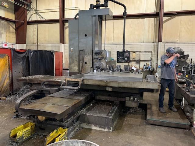 4" Kuraki #KBR-1105BX, CNC table type horizontal boring mill, 63" x55" tbl., 79" table, 59" saddle, 59" - Image 2