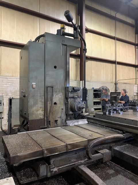4" Kuraki #KBR-1105BX, CNC table type horizontal boring mill, 63" x55" tbl., 79" table, 59" saddle, 59" - Image 4