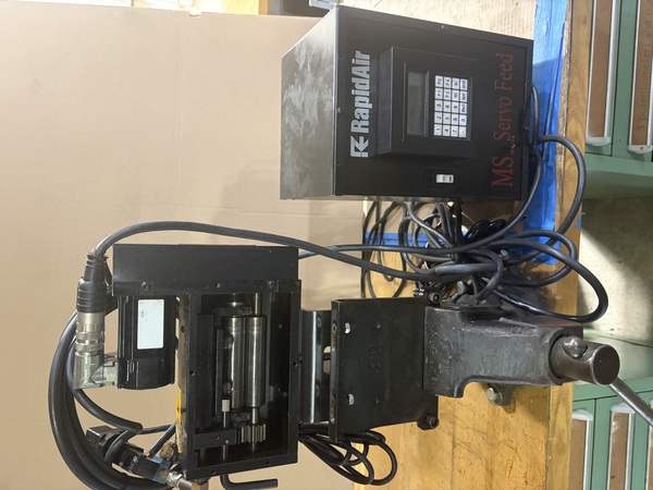4" x .04" Rapid-Air #MS4, Press Feeder, .001"-999.99" feed length, job memory, edge guides, mounting bracket - Image 1