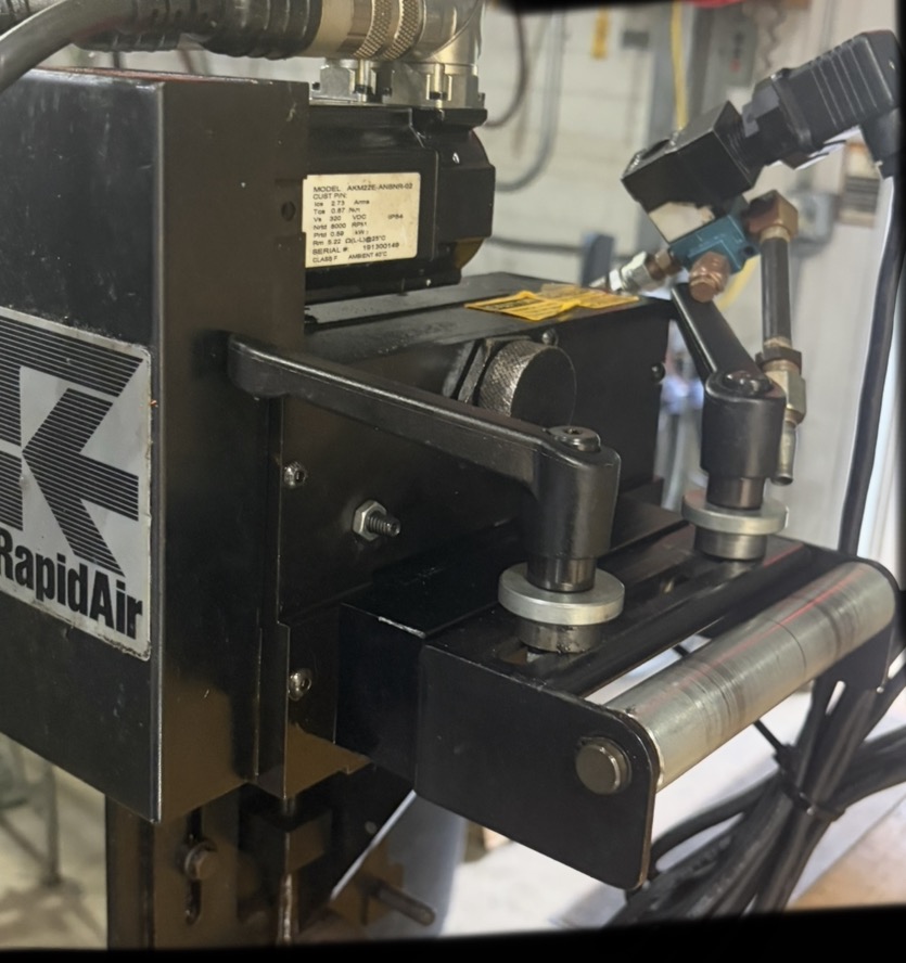 4" x .04" Rapid-Air #MS4, Press Feeder, .001"-999.99" feed length, job memory, edge guides, mounting bracket - Image 2
