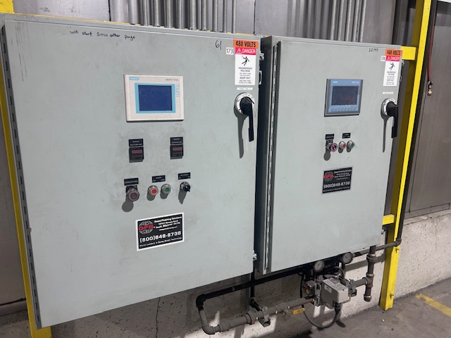 Global Finishing Solutions, powder coat oven line, IR pre-heat oven, gas-fired convection cure oven, 500&deg;F - Image 5