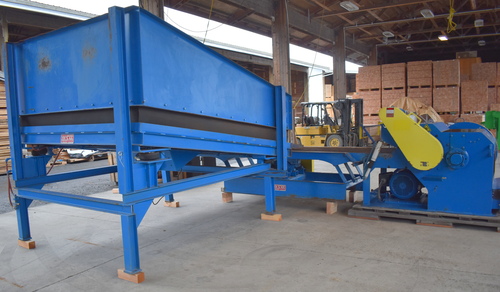 Westinghouse Salem #1638HTH, Horizontal Wood Waste Grinder, vibrating infeed conveyor, 37" max. working - Image 3
