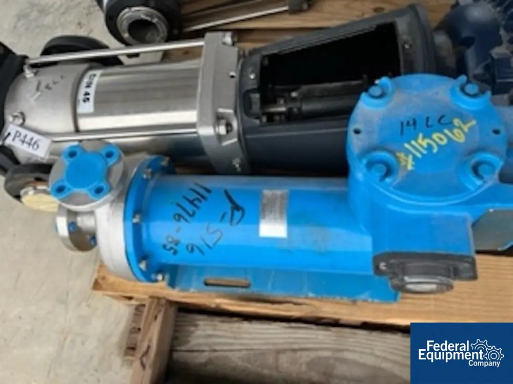 33 GPM @ 166' TDH, Teikoku #F60-3215N4BL-02042-SF1-AV, Centrifugal Pump, seal less can pump, 1.5" x 1" - Image 2