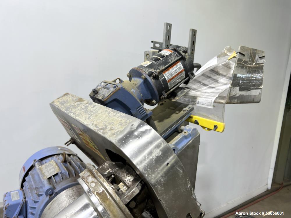 Fitzpatrick #DASO6, Fitzmill Hammer Mill, Stainless Steel, 749 PPH, 1000-4600 RPM, screw feeder, (16) blades - Image 8
