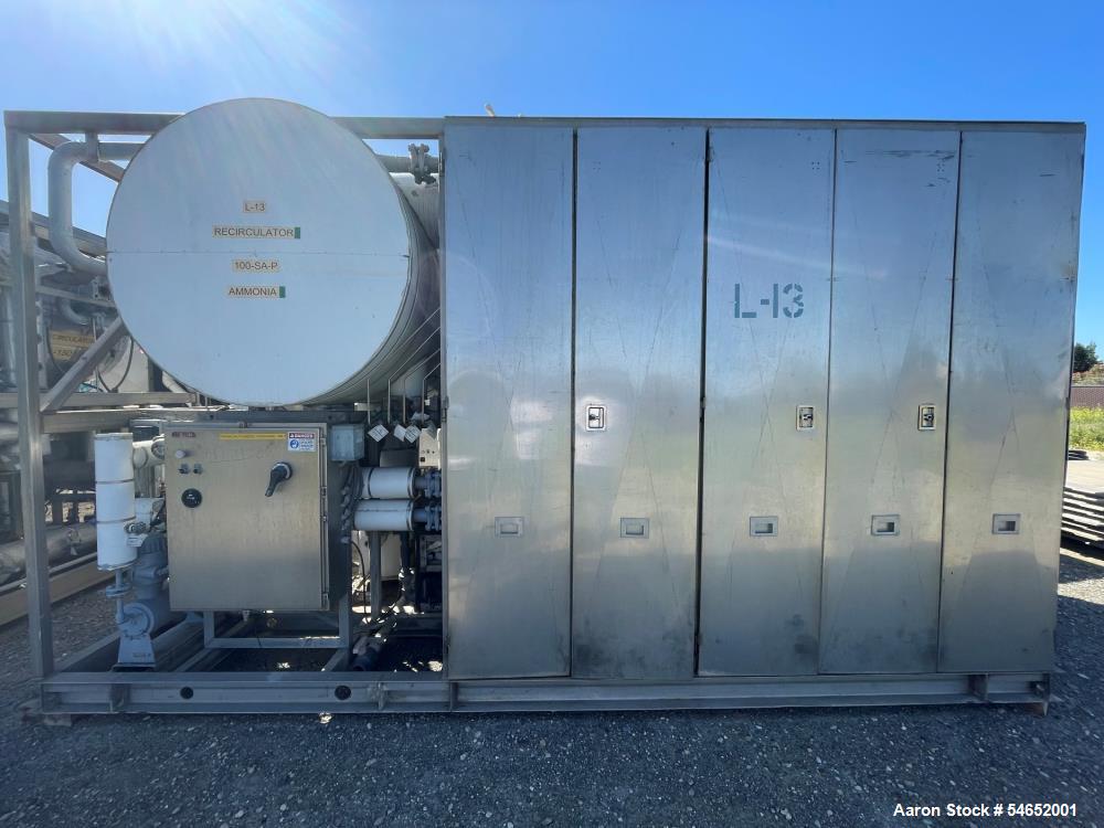 180 Ton, PHT, Ice Generator, Stainless Steel, (4) ice banks, (36) ice plates, Nikkiso HQ23C-B2 ammonia pump - Image 3
