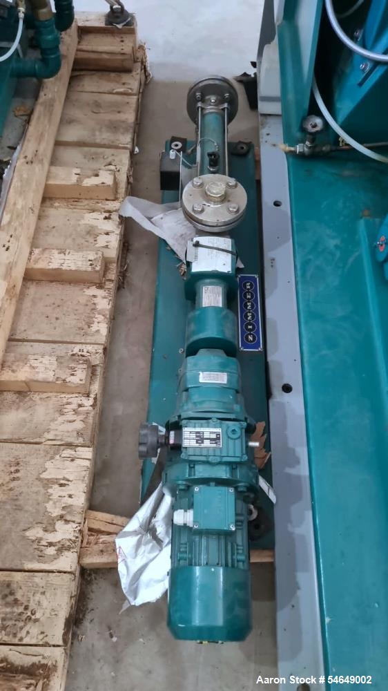 Netzsch #LME-100-K, Horizontal Agitated Bead Mill, jacketed grinding chamber, product feed pump, new, 2010 (2 - Image 4