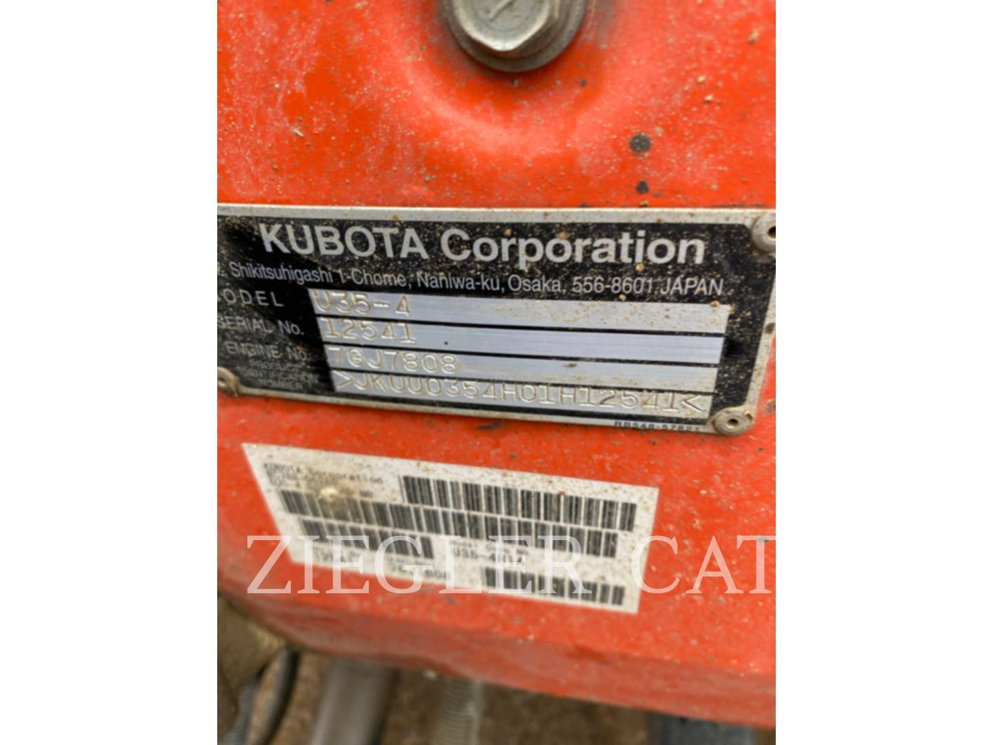 Kubota Tractor Corporation U35-4, Excavator, 889 hours, S/N: 12541, 2018 - Image 6